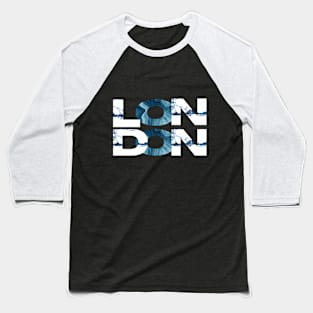 Aqua Elegance: The Essence of LONDON Baseball T-Shirt